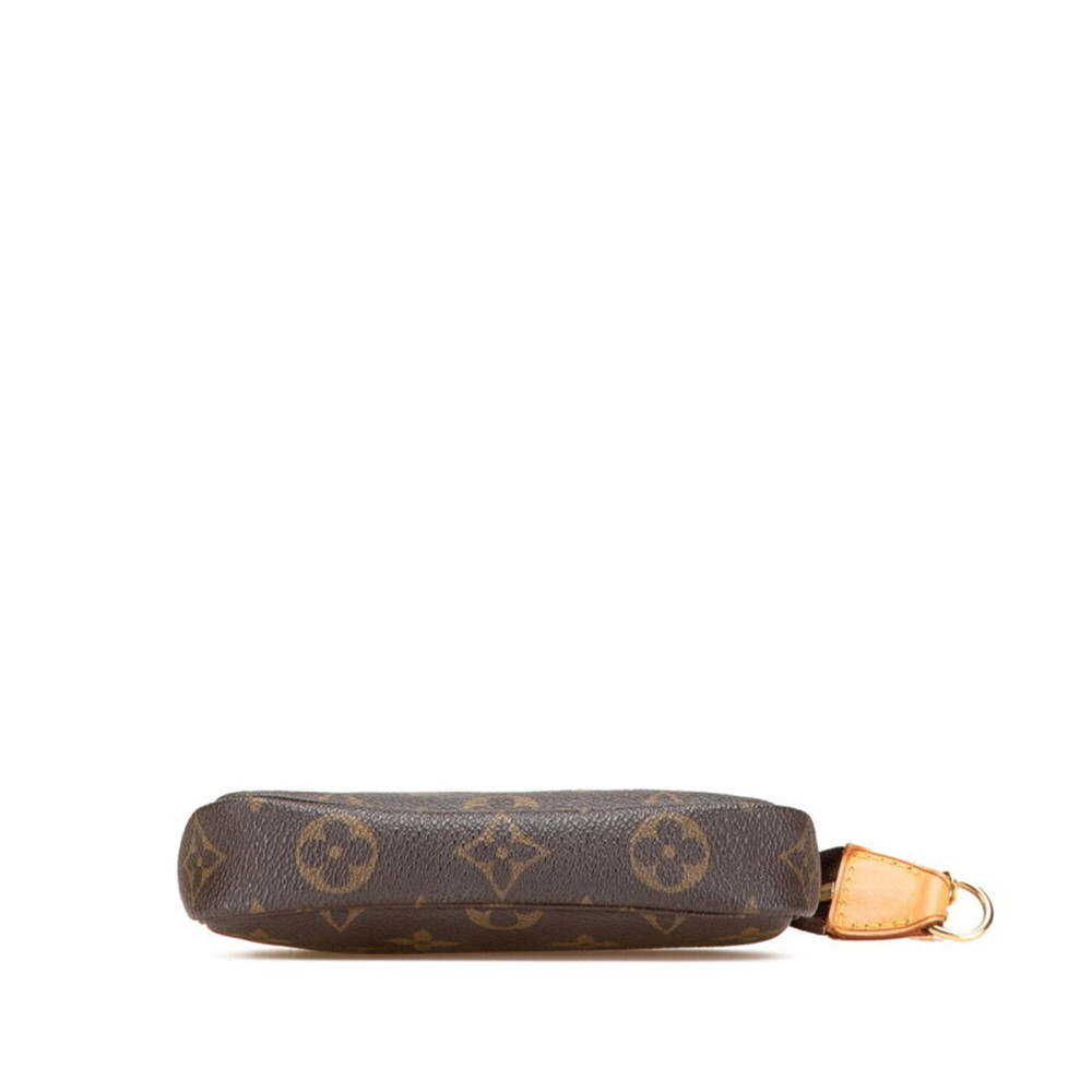 LOUIS VUITTON Authentic Brown Monogram Leather Pouch - Picture 3 of 13